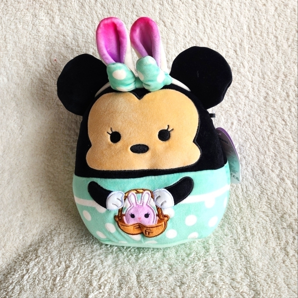 NWT original Squishmallows 2024 Easter Disney Minnie Mouse plush toy with Ears